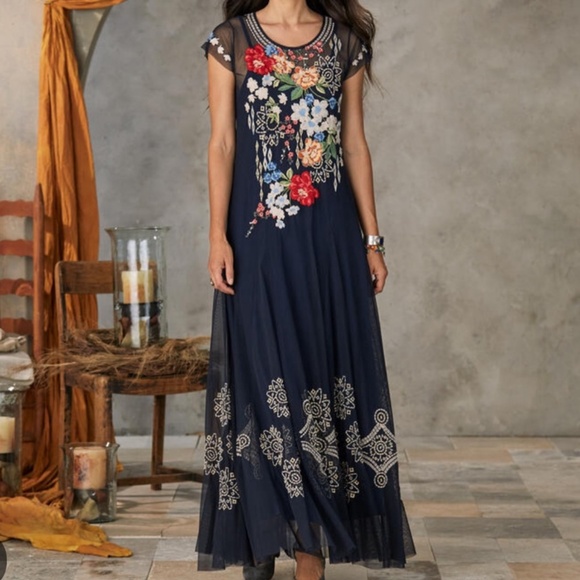 Johnny Was Hallie Mesh Dress-Sundance - Picture 1 of 6